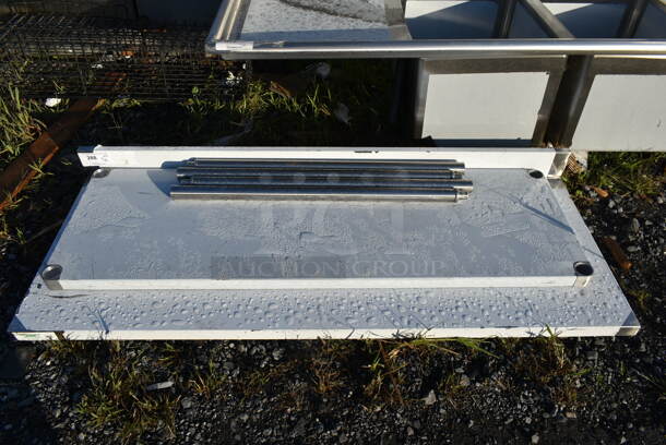 BRAND NEW SCRATCH AND DENT! Stainless Steel Tabletop, Under Shelf and 4 Legs - Image 1 of 2