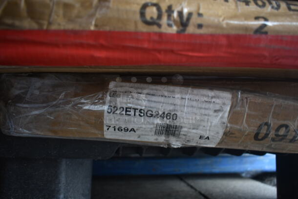 BRAND NEW SCRATCH AND DENT! Steelton 522ETSG24602 24" x 60" 18 Gauge 430 Stainless Steel Work Table with Undershelf - Image 3 of 3
