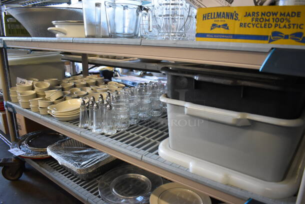 ALL ONE MONEY! Tier Lot of Various Items Including Ceramic Ramekins, Salt Shakers and Poly Bin - Image 2 of 9