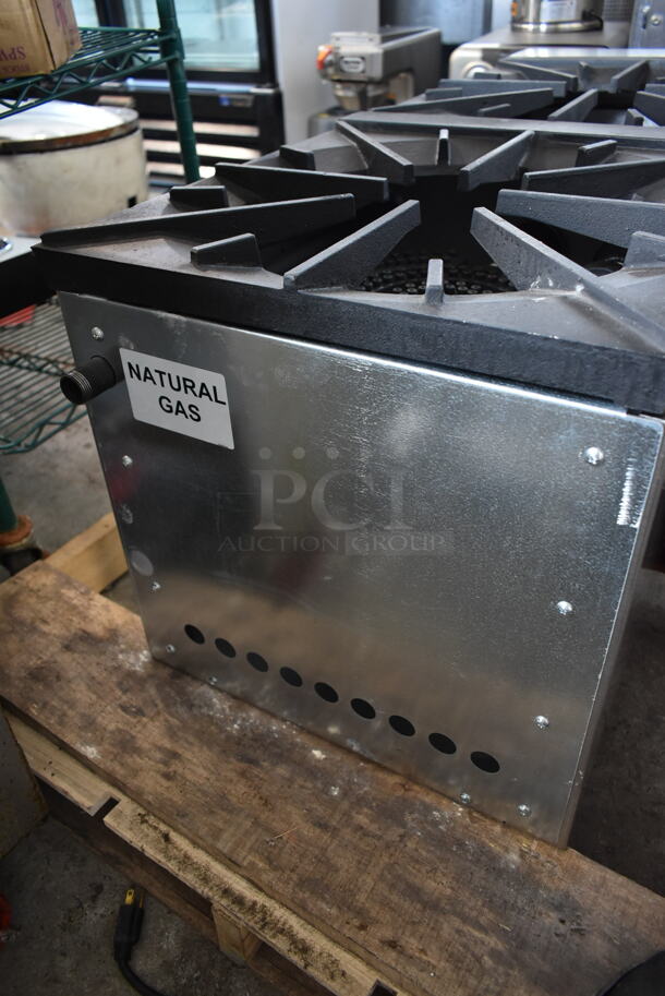 BRAND NEW! ThermaTek TSP18-2N Stainless Steel Commercial Countertop Natural Gas Powered 2 Burner Range. - Image 6 of 9