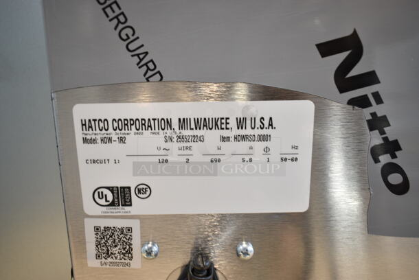 BRAND NEW SCRATCH AND DENT! Hatco HDW-1R2 Stainless Steel Freestanding Split Two Drawer Warmer. 120 Volts, 1 Phase. Tested and Working! - Image 8 of 8