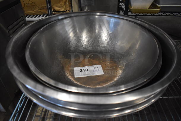 6 Various Metal Bowls. Includes 16x16x5. 6 Times Your Bid! - Image 3 of 3