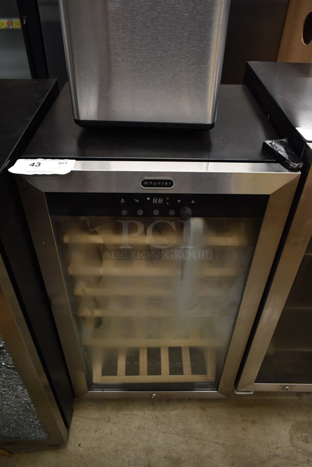 BRAND NEW SCRATCH AND DENT! Whynter FWC-341TS Freestanding 34 Bottle Wine Cooler Merchandiser w/ Touch Screen. 115 Volts, 1 Phase. Tested and Working!