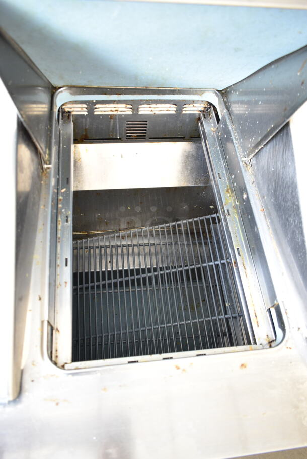 2018 Delfield 4472N-30M Stainless Steel Commercial Sandwich Salad Prep Table Bain Marie Mega Top on Commercial Casters. Missing Left Side Mega Top Bracket. 115 Volts, 1 Phase. Tested and Working! - Image 4 of 10