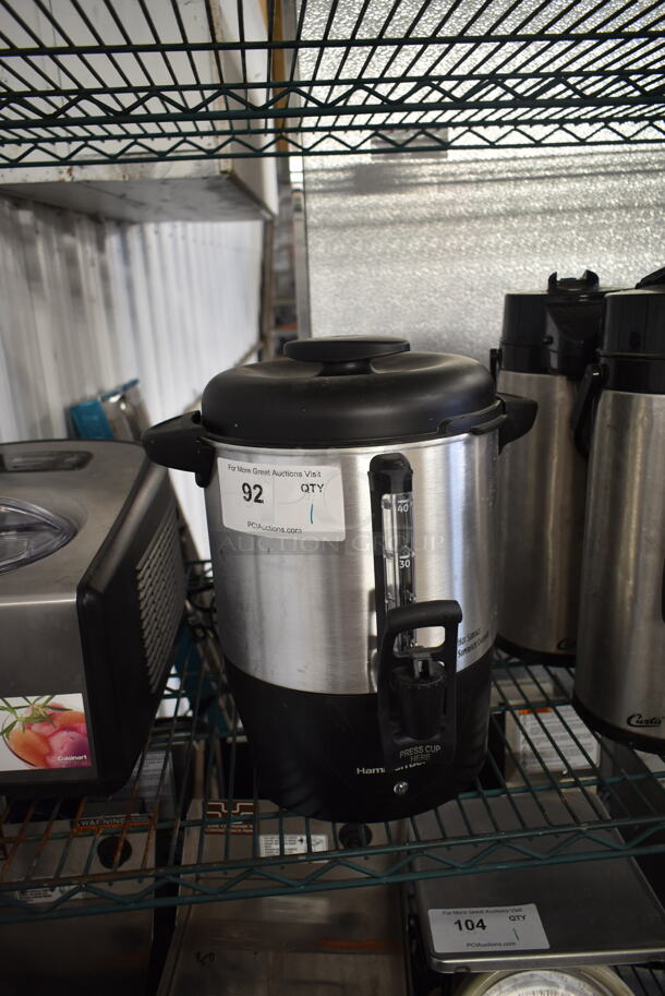 Hamilton Beach 40514R Chrome Finish Coffee Urn. 120 Volts, 1 Phase.  - Image 2 of 6