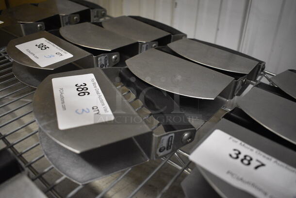 3 Nemco Model SMC100 Stainless Steel Rocking Salad Cutter Tosser. 6.5x1.5x6.5. 3 Times Your Bid!