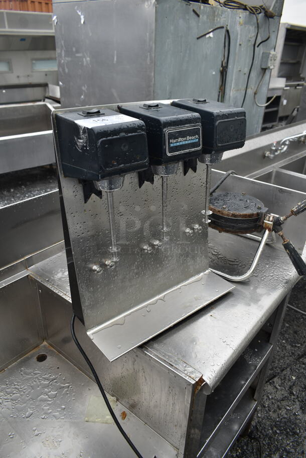 Hamilton Beach 950 Stainless Steel Commercial Countertop 2 Head Drink Mixer. 115 Volts, 1 Phase. Tested and Does Not Power On - Image 2 of 5