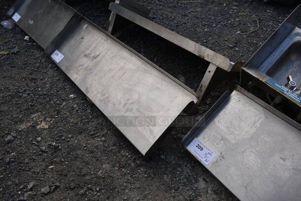 Stainless Steel Wall Mount Shelf. - Image 2 of 3