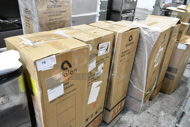 5 IN ORIGINAL BOX! Avalon Water Coolers Including Models A25, A5BOTTLELESS, A13. 115 Volts, 1 Phase. 5 Times Your Bid! - Image 1 of 7