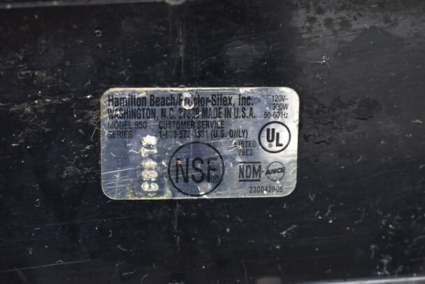 Hamilton Beach 950 Stainless Steel Commercial Countertop 2 Head Drink Mixer. 115 Volts, 1 Phase. Tested and Does Not Power On - Image 5 of 5