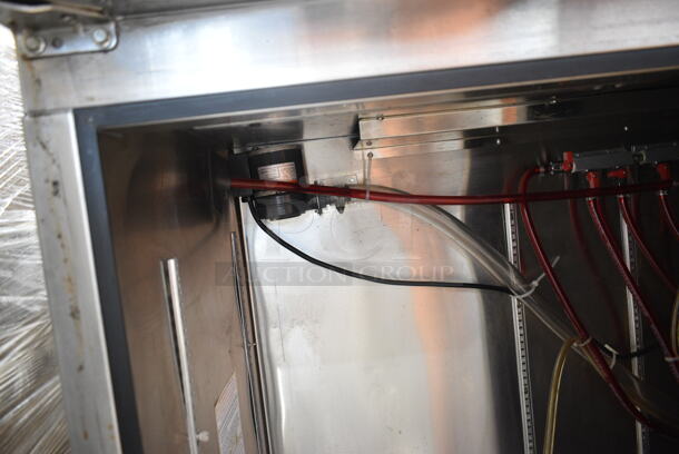 Glastender BB84-R1-BS(LRR) Metal Commercial 3 Door Back Bar Cooler. 115 Volts, 1 Phase. Tested and Working! - Image 6 of 11