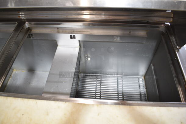 Randell 9045K-7 Stainless Steel Commercial Sandwich Salad Prep Table Bain Marie Mega Top on Commercial Casters. 115 Volts, 1 Phase. Tested and Powers On But Does Not Get Cold - Image 5 of 7