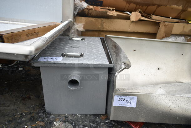 BRAND NEW SCRATCH AND DENT! Regency 600GT10 20 lb. 10 GPM Grease Trap with 2" Non-Threaded Connections - Image 2 of 6