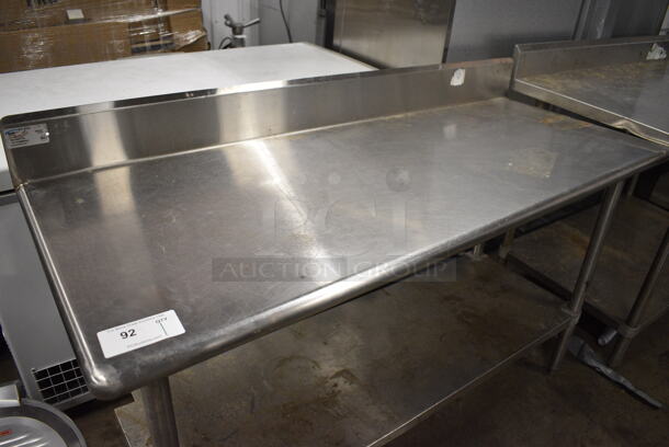 Win-holt Stainless Steel Table w/ Back Splash and Under Shelf. 60x23x39 - Image 2 of 5
