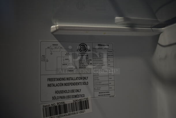 Hisense RR44D6ASE Metal Mini Cooler. 115 Volts, 1 Phase. Tested and Working! - Image 4 of 4