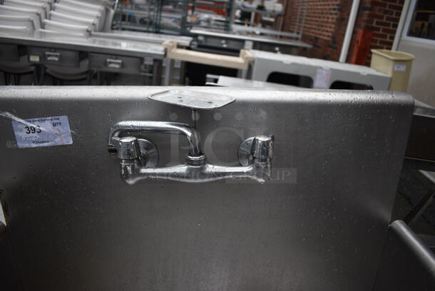 Stainless Steel Commercial Single Bay Sink w/ Faucet and Handles. 32x26x45 - Image 3 of 4