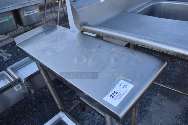 Stainless Steel Table w/ Back Splash. 12x30x36 - Image 3 of 3