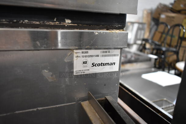 Scotsman Stainless Steel Commercial Ice Head on Scotsman B530S Commercial Ice Bin.  - Image 5 of 8