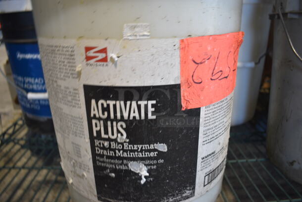 ALL ONE MONEY! Lot of 4 Barrels Including Armstrong Floor Tile Adhesive, Swisher Activate Plus - Image 3 of 5