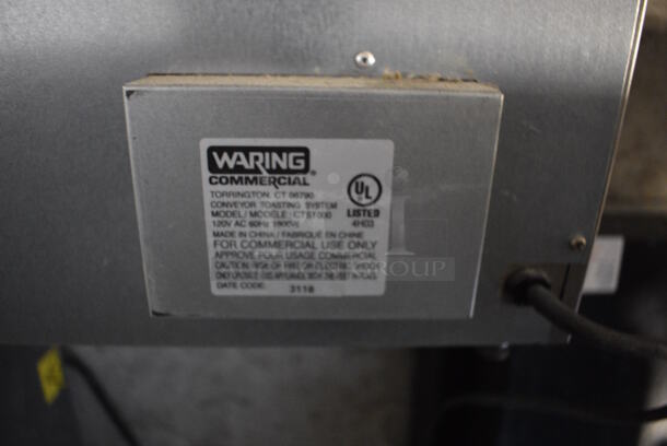 Waring Model CTS1000 Stainless Steel Commercial Countertop Conveyor Toaster Oven. 120 Volts, 1 Phase. 16x16x13. Tested and Working! - Image 5 of 5