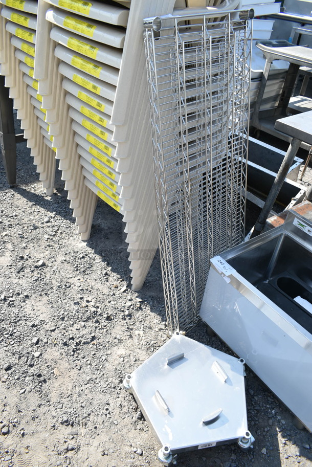 3 BRAND NEW SCRATCH AND DENT! Various Items Including 2 Chrome Finish Wire Shelves and Regency 600KPD500 Heavy-Duty Keg / Pail Dolly - 400 lb. Capacity. 3 Times Your Bid!  - Image 1 of 6