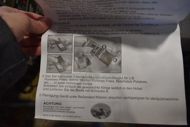 BRAND NEW SCRATCH AND DENT! Mandolin Slicer - Image 4 of 5