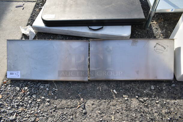 2 Stainless Steel Wall Mount Shelves. 2 Times Your Bid! - Image 1 of 3