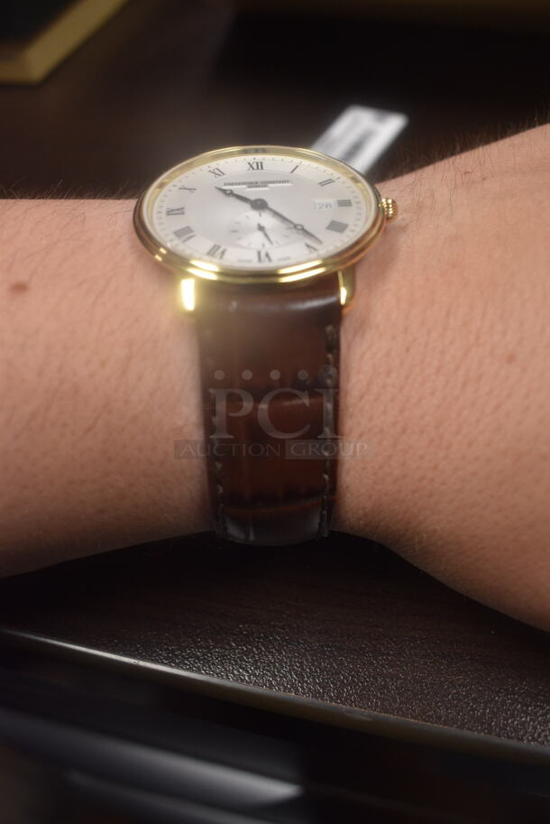 BRAND NEW IN BOX! Frederique Constant Geneve Slimline Gents Small Seconds FC-245M5S5 Watch - Image 6 of 12