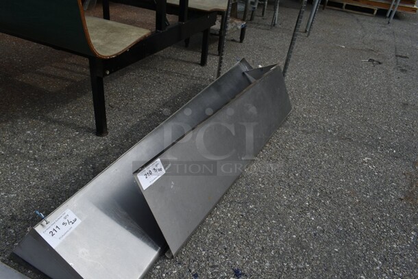 Stainless Steel Wall Mount Shelf. - Image 2 of 3