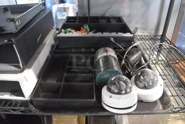 ALL ONE MONEY! Tier Lot of Various Items Including Cash Drawers and Cameras - Image 2 of 3