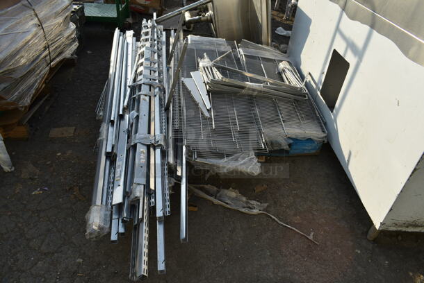 ALL ONE MONEY! Lot of Various Items Including Wire Shelves and Metal Pieces - Image 1 of 6