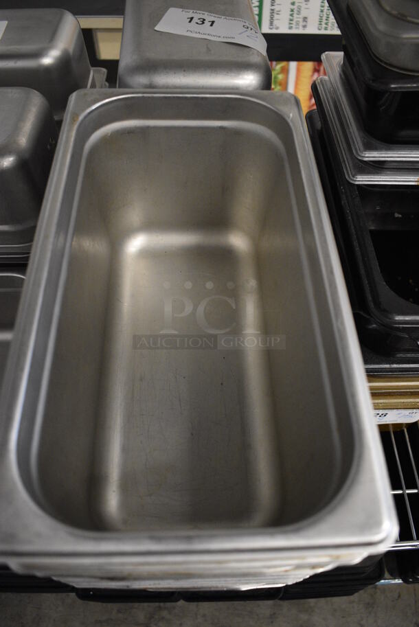 12 Stainless Steel 1/3 Size Drop In Bins. 1/3x6. 12 Times Your Bid! - Image 3 of 3