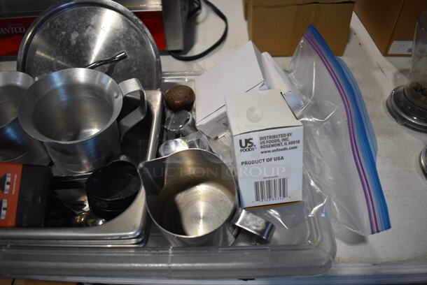 ALL ONE MONEY! Lot of Various Items Including Metal Pitchers and Poly Bin! - Image 4 of 4