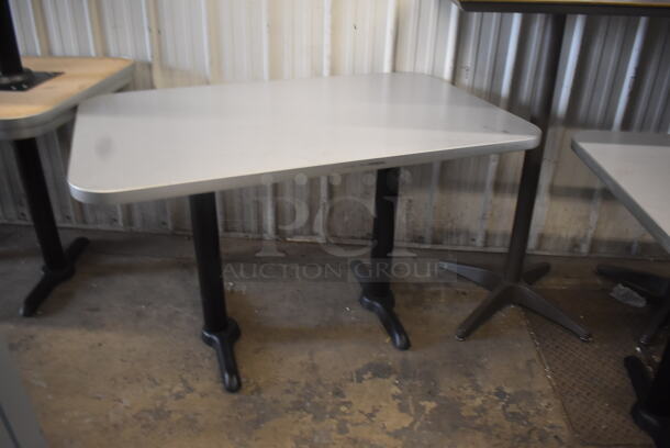 1 Dining Height Tables with 2 Straight Bases.  - Image 2 of 4