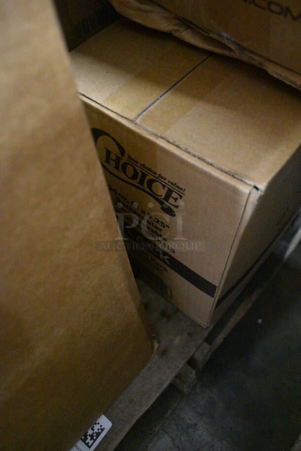 PALLET LOT of 21 BRAND NEW Boxes Including Choice Pizza Wedge Clamshell, CH32DEF Dart ClearPac SafeSeal 32 oz. Tamper-Resistant, Tamper-Evident Hinged Container with Flat Lid - 200/Case, Noble Medium Gloves, Yogurt Cups 6 oz. 21 Times Your Bid! - Image 5 of 10