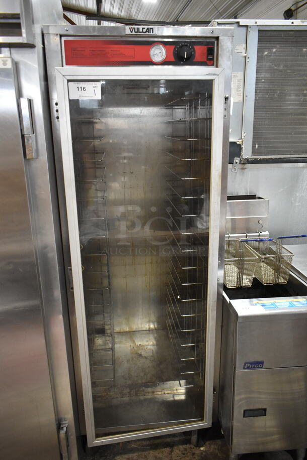 Vulcan VHFA18 Metal Commercial Single Door Heated Holding Cabinet on Commercial Casters. 120 Volts, 1 Phase. Tested and Does Not Power On - Image 1 of 6