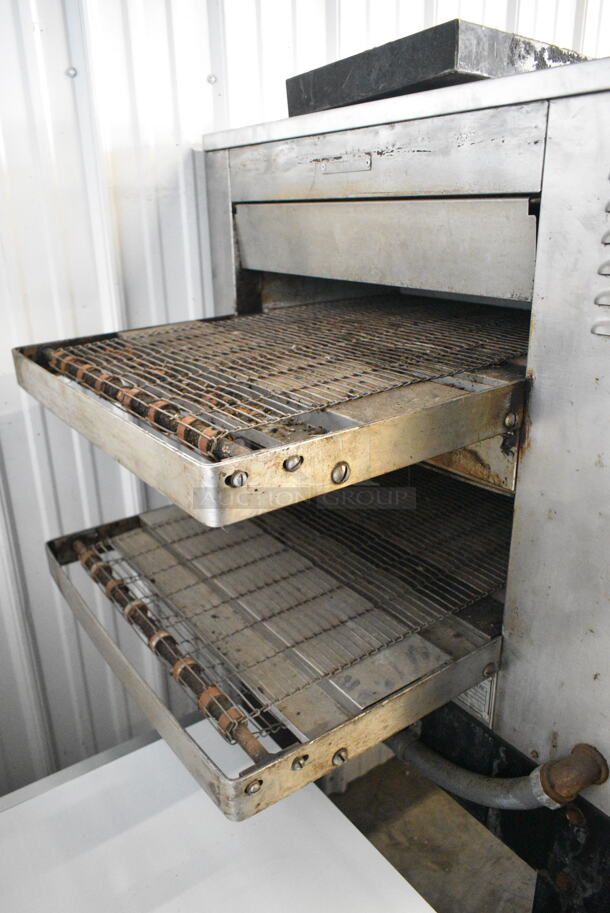 CTX DZ55 Stainless Steel Commercial Electric Powered Double Conveyor Oven on Commercial Casters. 208/230 Volts, 3 Phase. - Image 5 of 9