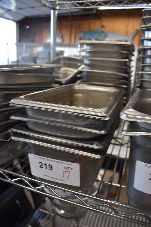 17 Stainless Steel 1/3 Size Drop In Bins. 1/3x4. 17 Times Your Bid! - Image 3 of 3