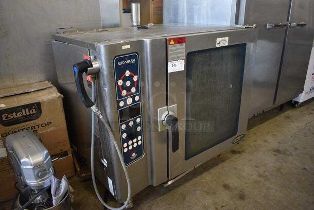 Alto Shaam Model 10.10 ES Stainless Steel Commercial Electric Powered Combitherm Convection Oven w/ View Through Door and Metal Oven Racks. 208-240 Volts, 3 Phase. 45x40x45 - Image 2 of 9