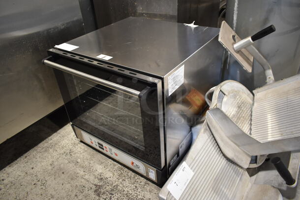 BRAND NEW SCRATCH AND DENT! Cooking Performance Group CPG 351COHD4M Stainless Steel Commercial Countertop Electric Powered Half Size Convection Oven. 208-240 Volts, 1 Phase. Tested and Working! - Image 2 of 5