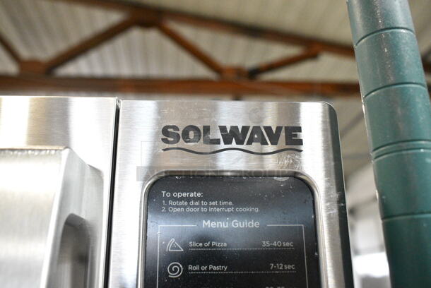 BRAND NEW SCRATCH AND DENT! 2024 Solwave 180MW1000D Stainless Steel Commercial Countertop Microwave with Dial Control. 120 Volts, 1 Phase.  - Image 3 of 7