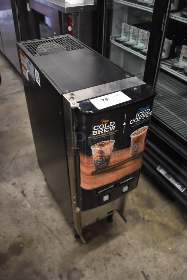 JDF-2S Commercial Electric Countertop Black Two Flavor Beverage System. 120V.  - Image 2 of 5