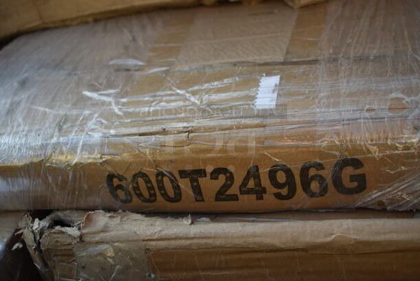 BRAND NEW SCRATCH AND DENT! Regency 600T2496G 24" x 96" 18-Gauge 304 Stainless Steel Commercial Work Table with Galvanized Legs and Undershelf.  - Image 2 of 2