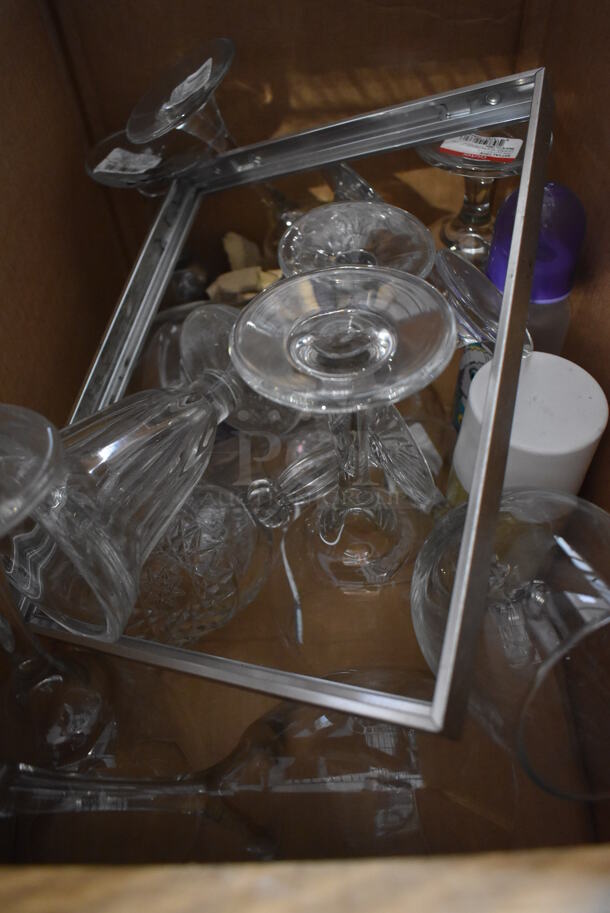 ALL ONE MONEY! Tier Lot of Various Items Including Splenda Packets, Plastic Lids, Various Glasses - Image 7 of 9