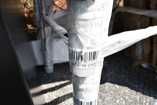 4 BRAND NEW SCRATCH AND DENT! Lancaster Table & Seating 164BMBKLSBLK Alloy Series Onyx Black Outdoor Backless Barstool. 4 Times Your Bid!  - Image 6 of 6