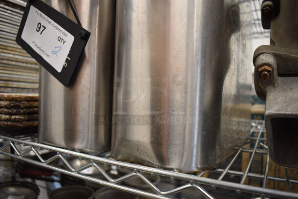 2 Stainless Steel Beverage Holder Dispensers. No Lids. 6x15x22. 2 Times Your Bid! - Image 4 of 4