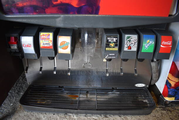 2015 Manitowoc Model IY0304A-161 Stainless Steel Commercial Ice Head on Stainless Steel Commercial 8 Flavor Carbonated Beverage Machine. 115 Volts, 1 Phase. 30x31x53  - Image 3 of 7