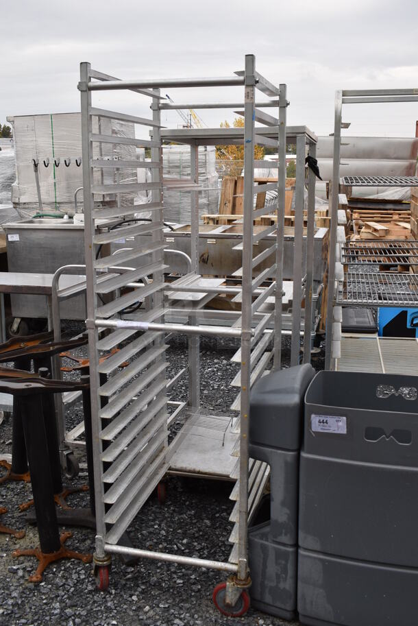 Metal Commercial Pan Transport Rack on Commercial Casters. 21x26x69 - Image 3 of 4