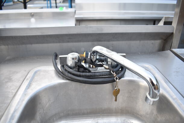 Stainless Steel Commercial Portable Sink on Commercial Casters.  - Image 4 of 7