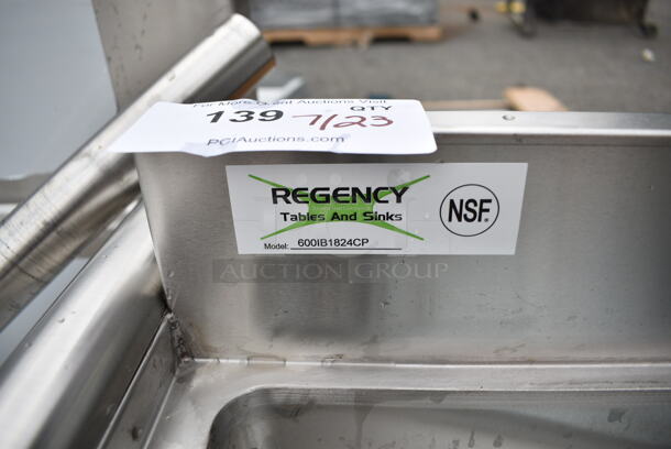 BRAND NEW SCRATCH AND DENT! Regency 600IB1824CP 18" x 24" Underbar Ice Bin with 7 Circuit Post-Mix Cold Plate and Bottle Holders - 51 lb. - Image 6 of 6
